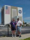 Phil & Angie in front of the VAB