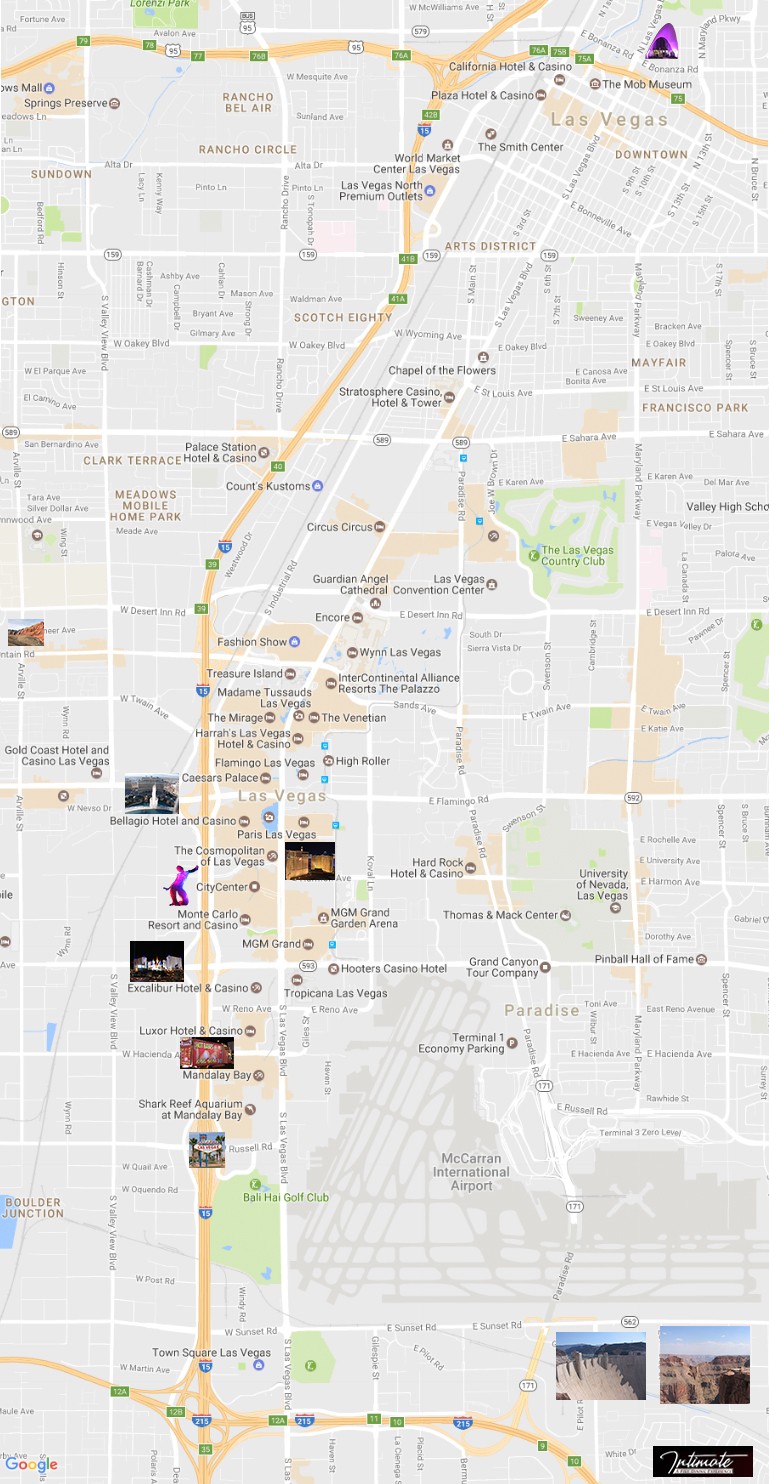 Map graphic of greater Las Vegas