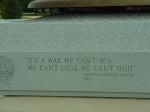 close up of unknown soldier quote