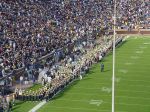 U of M Marching Band on the field